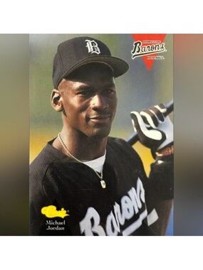 Michael Jordan Birmingham Barons Black Baseball Jersey #45 / White Sox / NEW